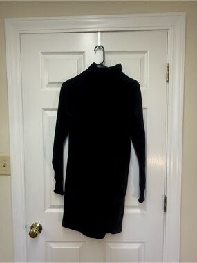 Athleta Black Long Sleeve Turtleneck Dress